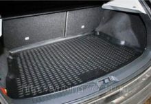 Коврик (поддон) в багажник, Unideс, полиуретановый черный с бортиками
