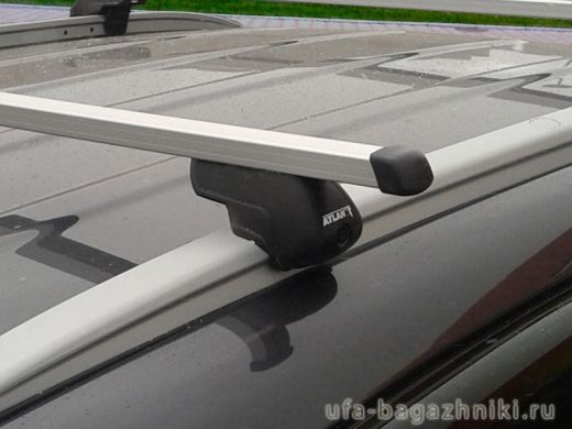 Багажник на крышу Hyundai ix35 с интегрированными рейлингами, Атлант, прямоугольные дуги