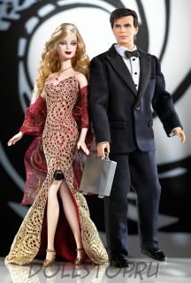 Коллекционные куклы Барби и Кен Джемс Бонд Агент 007 Гифтсет - James Bond 007 Ken and Barbie Giftset