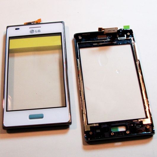 Тачскрин LG E610 Optimus L5/E612 Optimus L5 (в раме) (white)