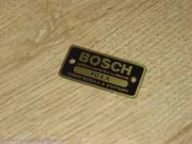 Табличка Bosch латунная