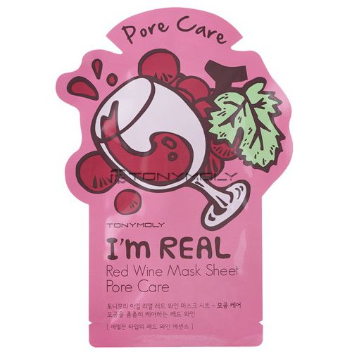 I’m Real Red Wine Mask Sheet Pore Care - Маска для лица Красное Вино