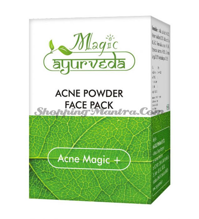 Маска для лица против угрей и прыщей Меджик Аюрведа / Magic Ayurveda Acne Powder Face Pack
