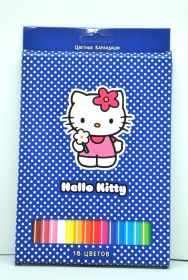 Цветные карандаши 18цв. АСТ "Hello kitty" (арт. 204-0003-HK/CB) (00225)
