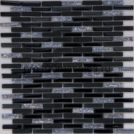 Sticks Black. Мозаика серия GLASS,  размер, мм: 260*290 (ORRO Mosaic)
