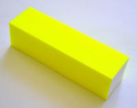 Бафик - блок для шлифовки ногтей лимонный