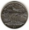 Вторая мировая война Налет на дамбу. 1 доллар Либерия  1997
