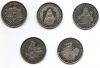 Легенда о Короле Артуре 1 крона Остров Мэн 1996 Набор из 5 монет