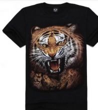 Мужская футболка с 3D рисунком Тигр
