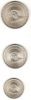 500 лет со дня смерти Принца Генри Навигатора Португалия 1960 Набор из 3 монет Серебро