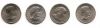 Серия "Доллар Сьюзен Энтони" (1979-1981, 1999) Набор из 4 монет 1 доллар США
