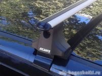 Багажник на крышу Nissan Qashqai, Атлант, аэродинамические дуги