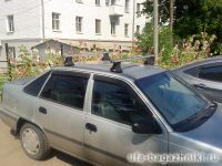 Багажник на крышу Daewoo Nexia Атлант (Россия) - аэродинамические дуги
