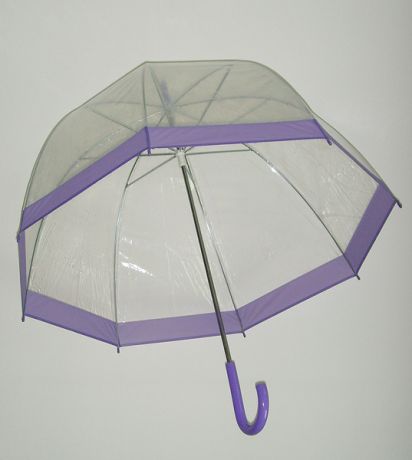 Зонт прозрачный (фиолетовый)