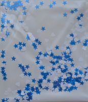 Звезды, сердечки - микс (голубые - звезды, белые - сердечки) ( 3 мм)