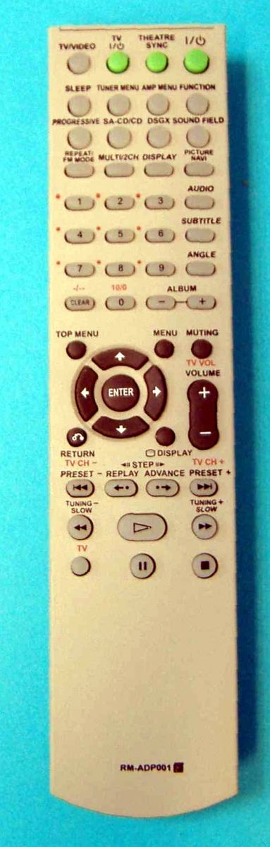 Пульт Sony RM-ADP001 (AV Sistem) (DAV-DZ300,  DAV-DZ500F, DAV-DZ700FW)