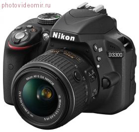 Фотоаппарат Nikon D3300 Kit Af-s DX 18-55mm VR II Black