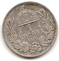 1 крона Австрия 1892