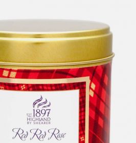 Шотландская ароматическая свеча "Red red Rose Алая Роза" в оловянной тубе