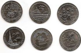 Экспо 2000  набор монет 1 песо  Куба 1998(6 монет)