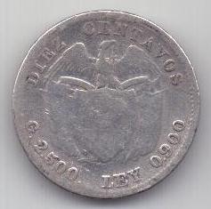 10 сентаво 1911 г. Колумбия