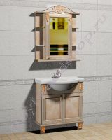 Мебель из массива для ванной "Глазго Эндрю-75R береза"