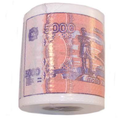 Туалетная бумага "5000 рублей" мини ( 6 шт)