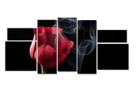 Модульная картина Роза в дыму