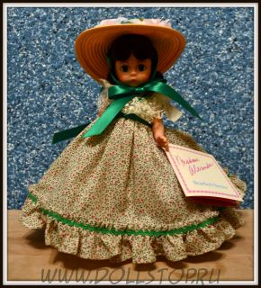 Коллекионная кукла Скарлетт из Унесенных ветром от Мадам Александер - Madame Alexander Scarlett 426 Gone With the Wind 8" Doll w/doll stand