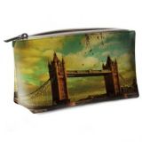 Большая кожаная косметичка "Tower Bridge"