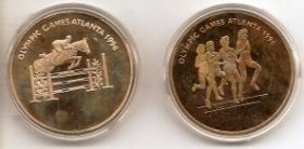 Олимпийские игры в Атланте 1996 Набор монет 1 вона КНДР 2001