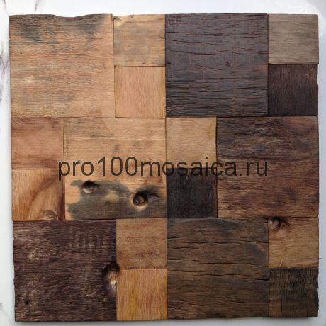 MCM027 Бесшовная деревянная мозаика серия WOOD, 300*300*12 мм