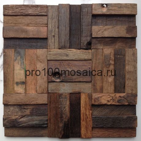 MCM042 Бесшовная деревянная мозаика серия WOOD, 300*300*16 мм