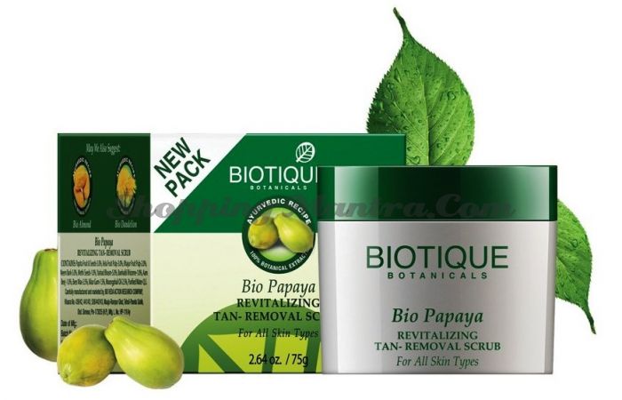 Скраб для лица после загара Биотик Папайя | Biotique Bio Papaya Face Scrub