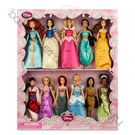набор подарочный Диснеевские принцессы из 11 кукол