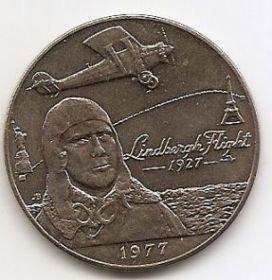 50 лет трансатлантического перелёта Линдберга (1927) 1 тала Самоа 1977