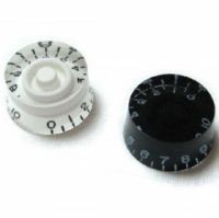 PARTS H-84 Ручка пластиковая д/эл. гит. п/прозрачная (черн/белый)