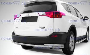 Защита заднего бампера, SL, сталь ф 57/42мм на RAV4 до 11/2015