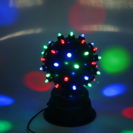 Диско-шар светодиодный со звуковой активацией, диаметр 22 см