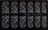 Наклейки для ногтей "Белые" NFM 018