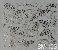Наклейка для дизайна ногтей на клеевой основе "Серебро" BM - 15S