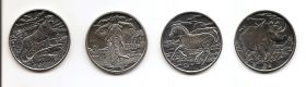 Фауна Набор монет 1 доллар Сьерра-Леоне 2007 ( 4 монеты)