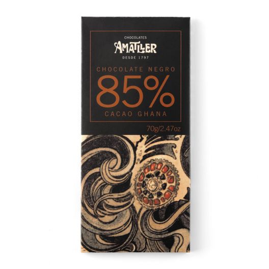 Шоколад Amatller 85% какао, Гана - 70 г (Испания)