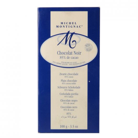 Шоколад Michel Montignac Чёрный 85% какао без лецитина и ароматизаторов БИО - 100 г (Франция)