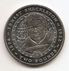 Исследователь Антарктики Эрнест Генри Шеклтон 2 фунта Южная Георгия и Южные Сандвичевы острова 2007
