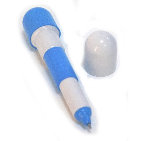 Ручка-телескоп Пилюля (бело-синяя)