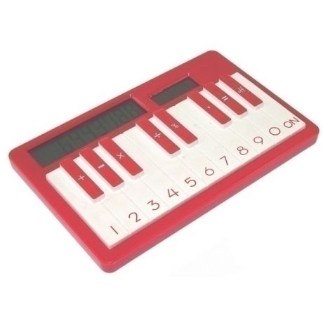 Калькулятор пианино (красный)