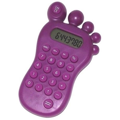 Калькулятор Ступня с головоломкой (фиолетовый)