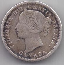 10 центов 1899 г. Канада(Великобритания)