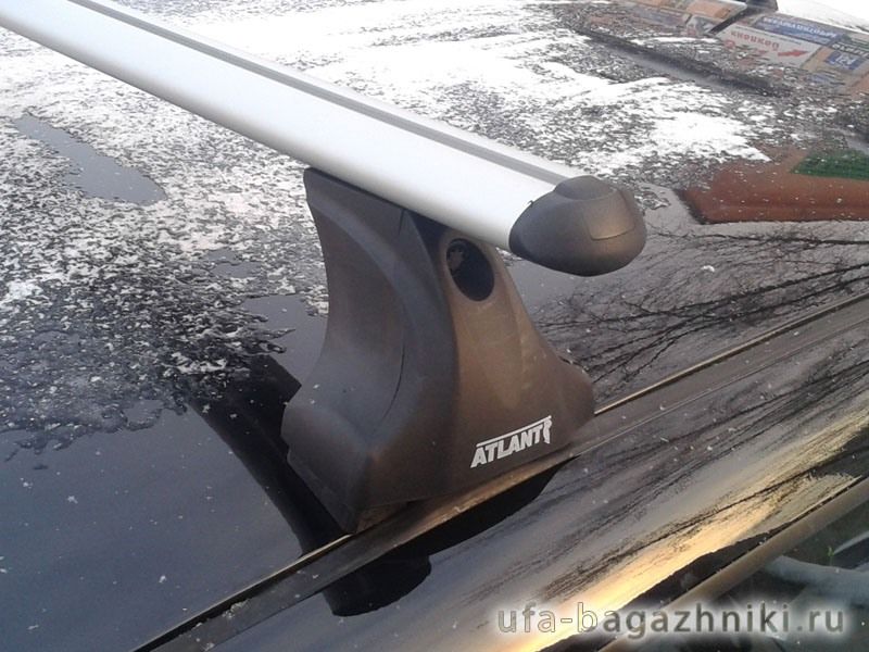 Багажник на крышу Datsun On-Do, Атлант, аэродинамические дуги, опора Е